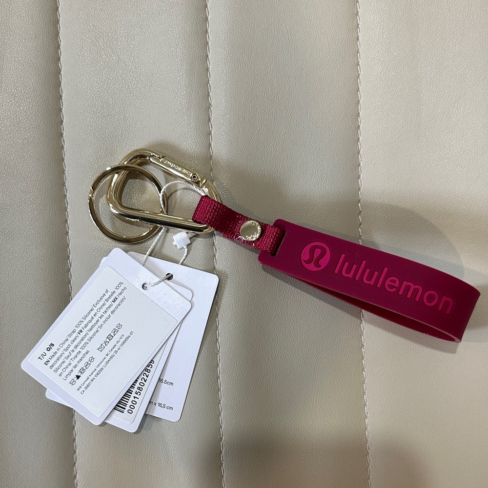 Lululemon Silicon Keychain